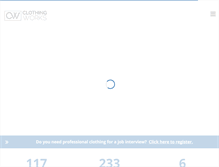 Tablet Screenshot of clothingworks.ca